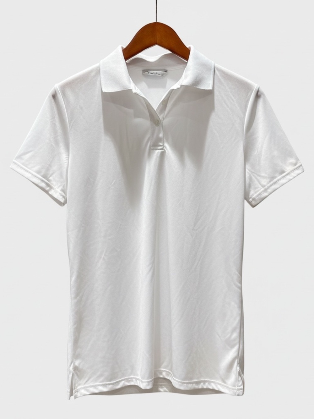 Classic White Women’s Hanes Polo Shirt Size Medium